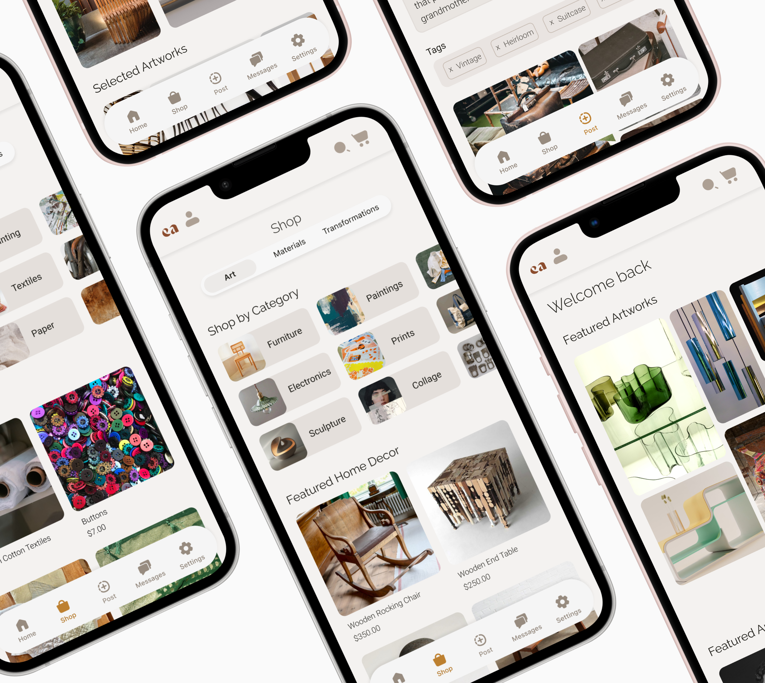 Thumbnail with several mobile screens from the app.